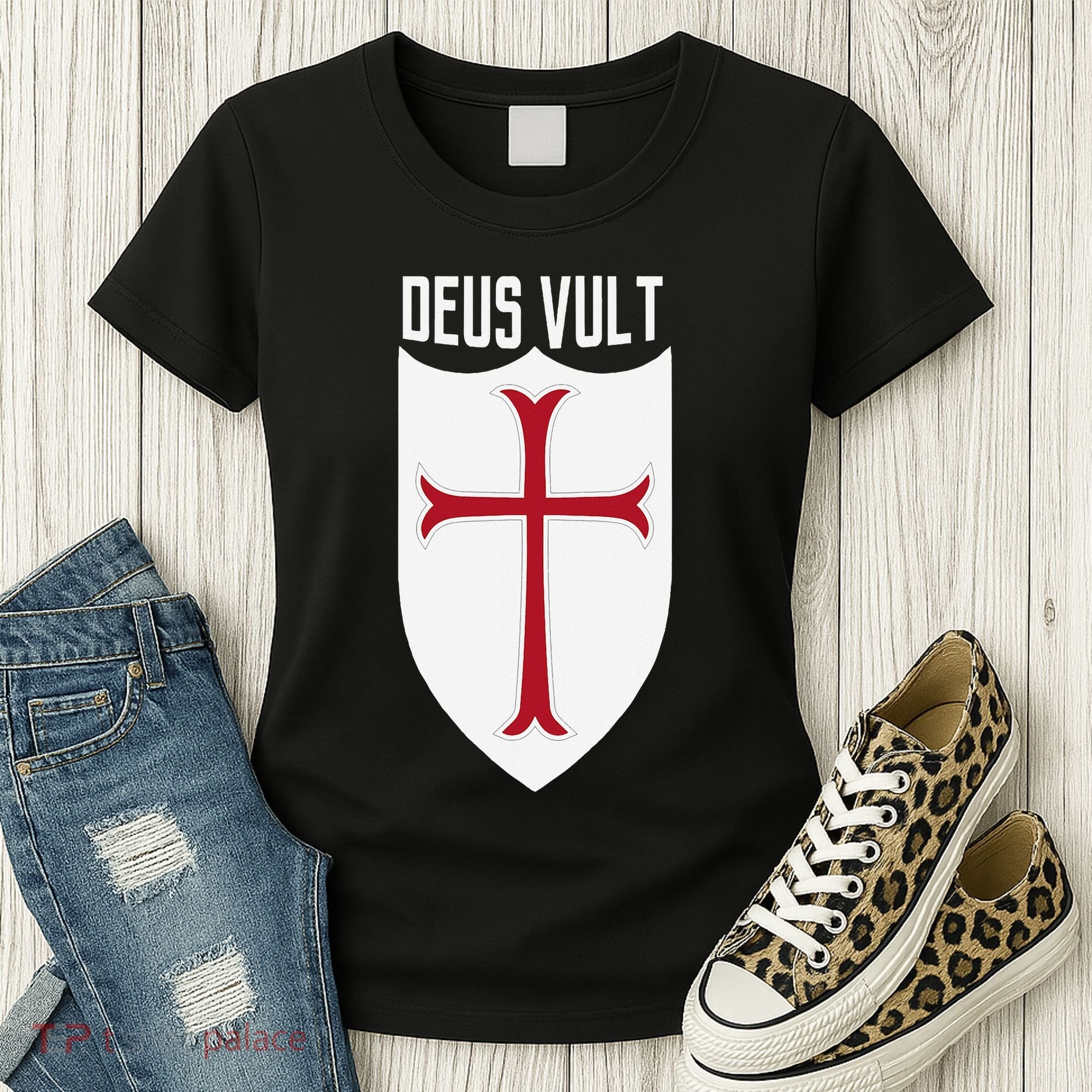 Deus Vult God Wills It Crusader Meme Women's T-Shirt