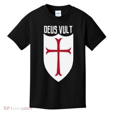 Deus Vult God Wills It Crusader Meme Kids T-Shirt