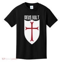 Deus Vult God Wills It Crusader Meme Kids T-Shirt thumb 0