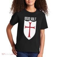 Deus Vult God Wills It Crusader Meme Kids T-Shirt thumb 2