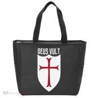 Deus Vult God Wills It Crusader Meme Tote Bag thumb 0