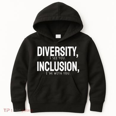 Diversity Vs Inclusion Kids Hoodie