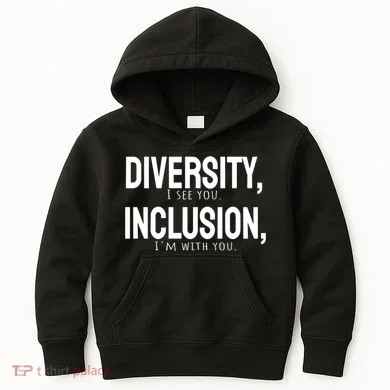 Diversity Vs Inclusion Kids Hoodie