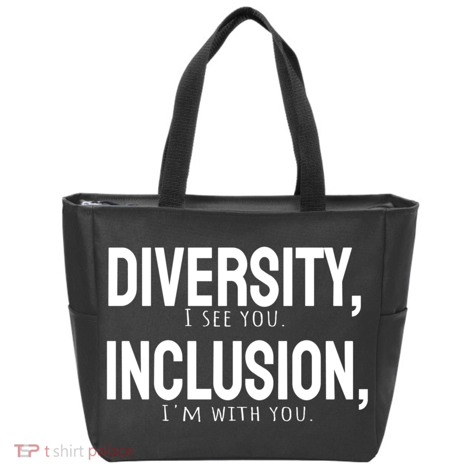 Diversity Vs Inclusion Tote Bag