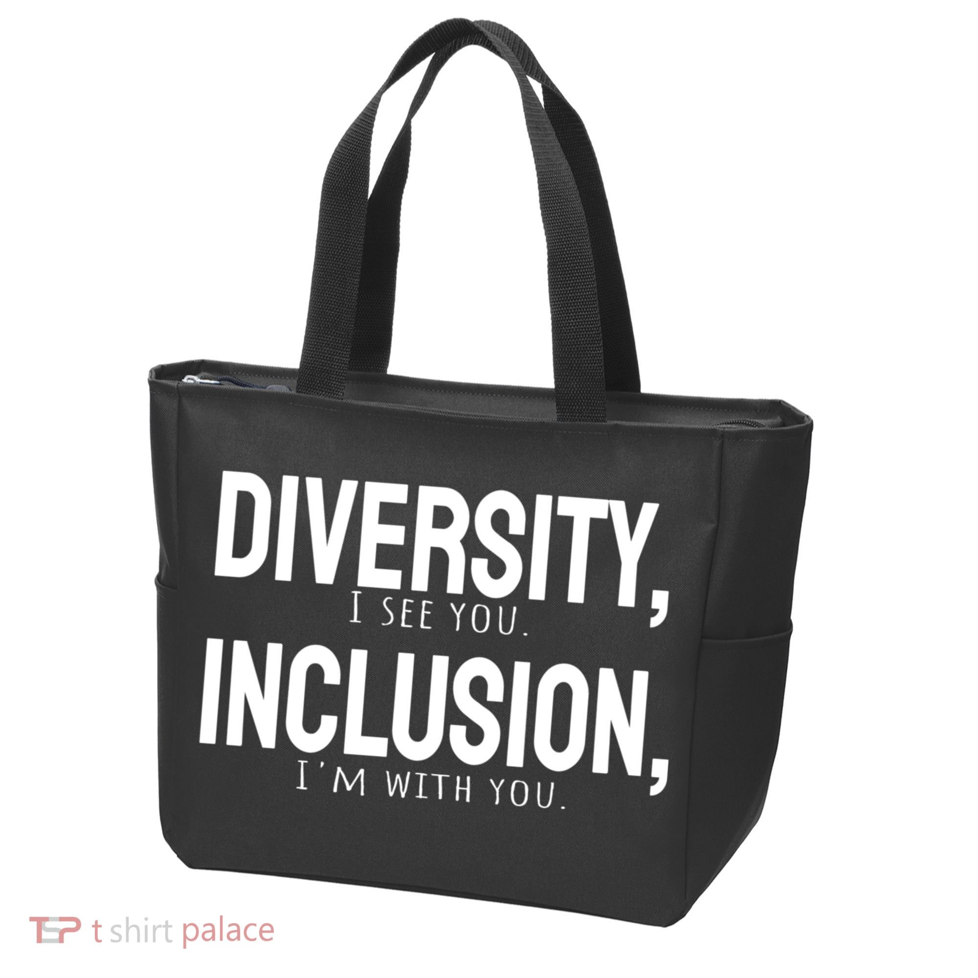 Diversity Vs Inclusion Tote Bag
