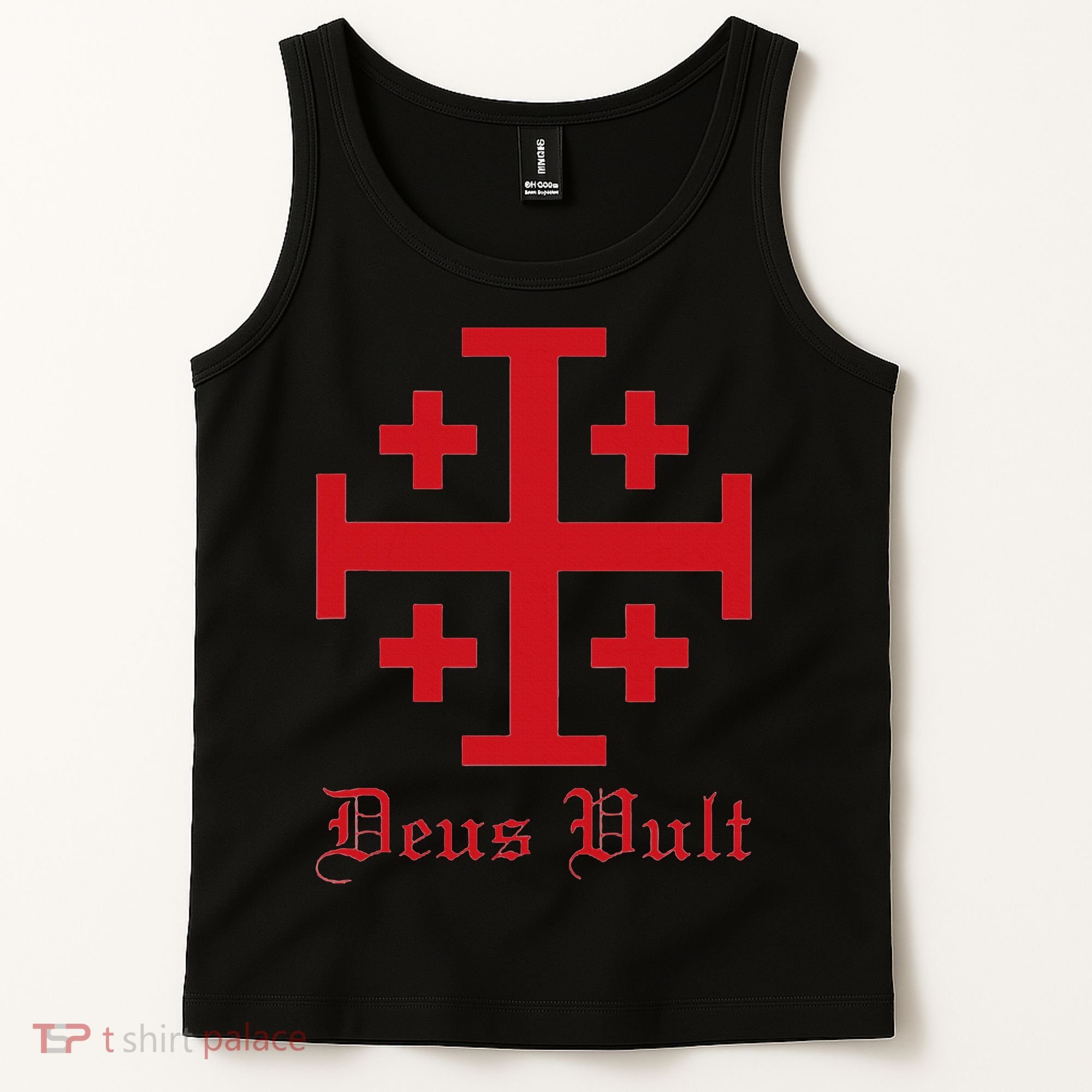Deus Vult Jerusalem Cross Order Of The Holy Sepulchre Knight Tank Top