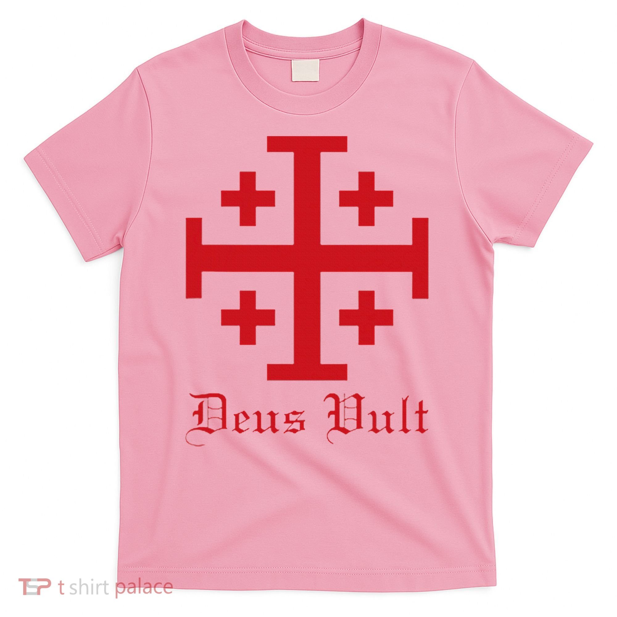 Deus Vult Jerusalem Cross Order Of The Holy Sepulchre Knight T-Shirt