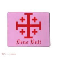 Deus Vult Jerusalem Cross Order Of The Holy Sepulchre Knight Mousepad thumb 0
