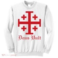 Deus Vult Jerusalem Cross Order Of The Holy Sepulchre Knight Sweatshirt thumb 0