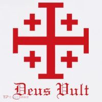 Deus Vult Jerusalem Cross Order Of The Holy Sepulchre Knight Ornament thumb 1