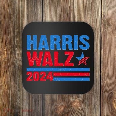 Distressed Vote Kamala Harris Tim Walz 2024 Election Coaster