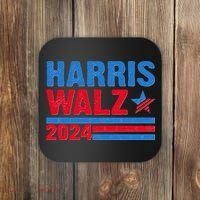 Distressed Vote Kamala Harris Tim Walz 2024 Election Coaster thumb 0