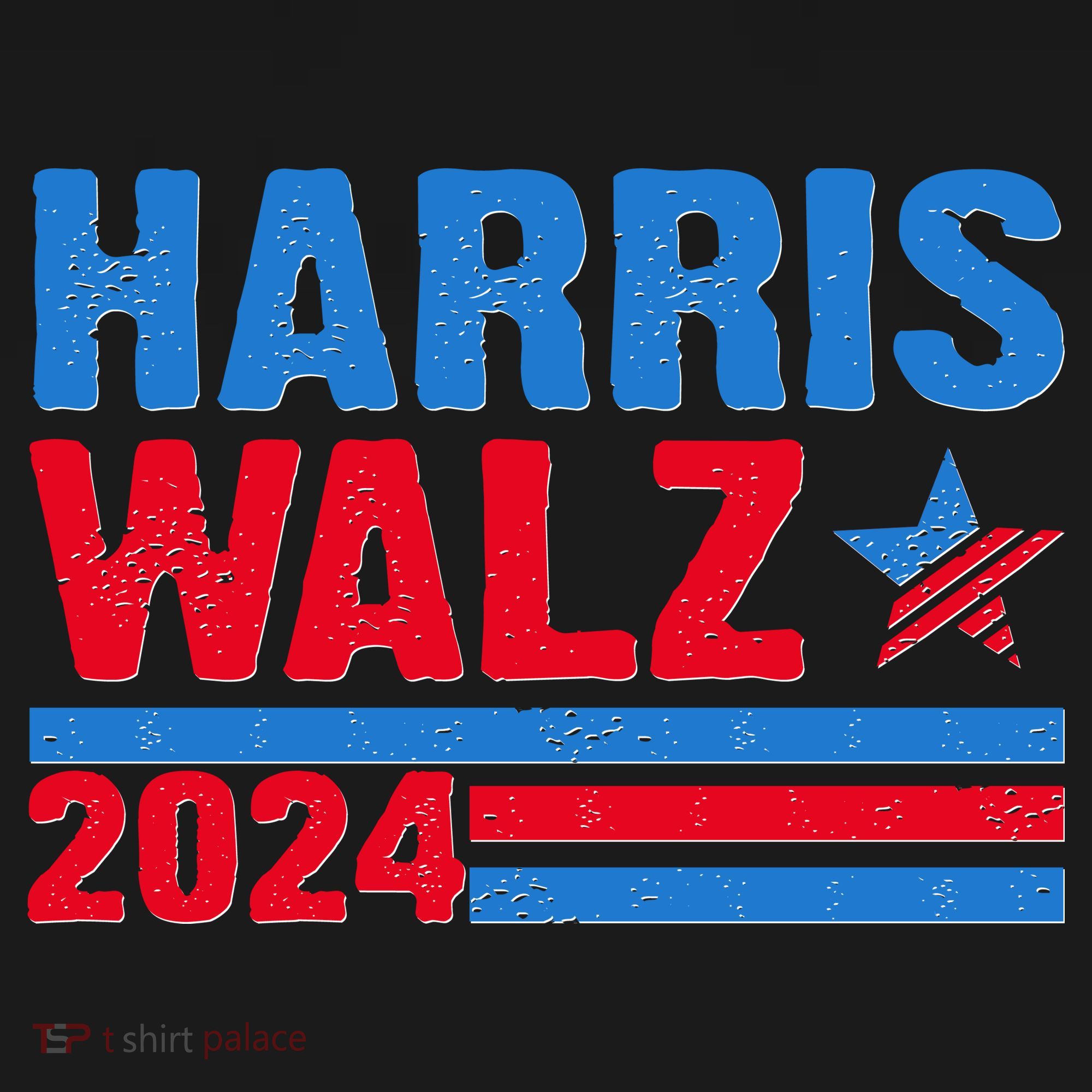 Distressed Vote Kamala Harris Tim Walz 2024 Election Toddler Hoodie