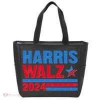 Distressed Vote Kamala Harris Tim Walz 2024 Election Tote Bag thumb 0
