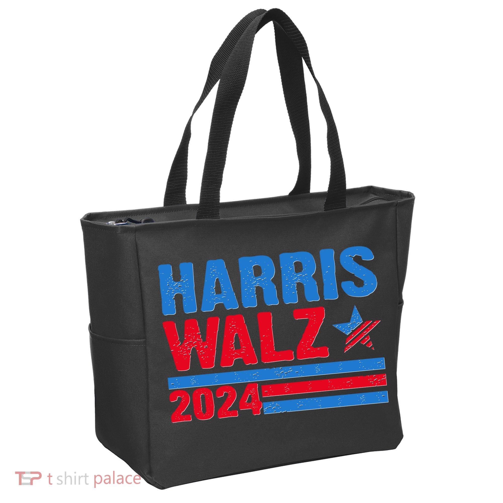 Distressed Vote Kamala Harris Tim Walz 2024 Election Tote Bag