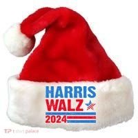 Distressed Vote Kamala Harris Tim Walz 2024 Election Santa Hat thumb 0