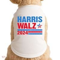 Distressed Vote Kamala Harris Tim Walz 2024 Election Doggie Tank thumb 0