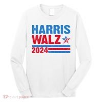 Distressed Vote Kamala Harris Tim Walz 2024 Election Long Sleeve Shirt thumb 0