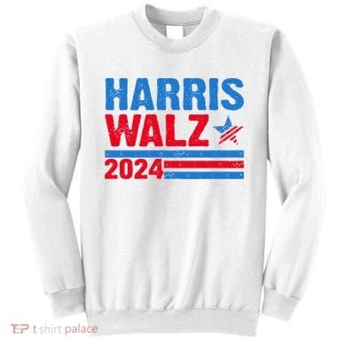 Distressed Vote Kamala Harris Tim Walz 2024 Election Sweatshirt