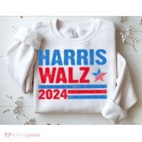 Distressed Vote Kamala Harris Tim Walz 2024 Election Sweatshirt thumb 2