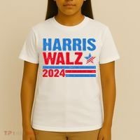 Distressed Vote Kamala Harris Tim Walz 2024 Election T-Shirt thumb 4