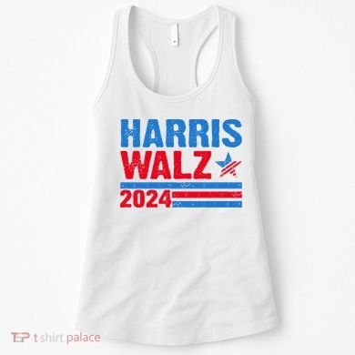 Distressed Vote Kamala Harris Tim Walz 2024 Election Women's Tank Top