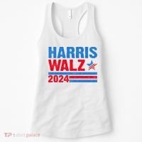 Distressed Vote Kamala Harris Tim Walz 2024 Election Women's Tank Top thumb 0