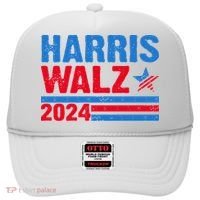 Distressed Vote Kamala Harris Tim Walz 2024 Election Hat thumb 0