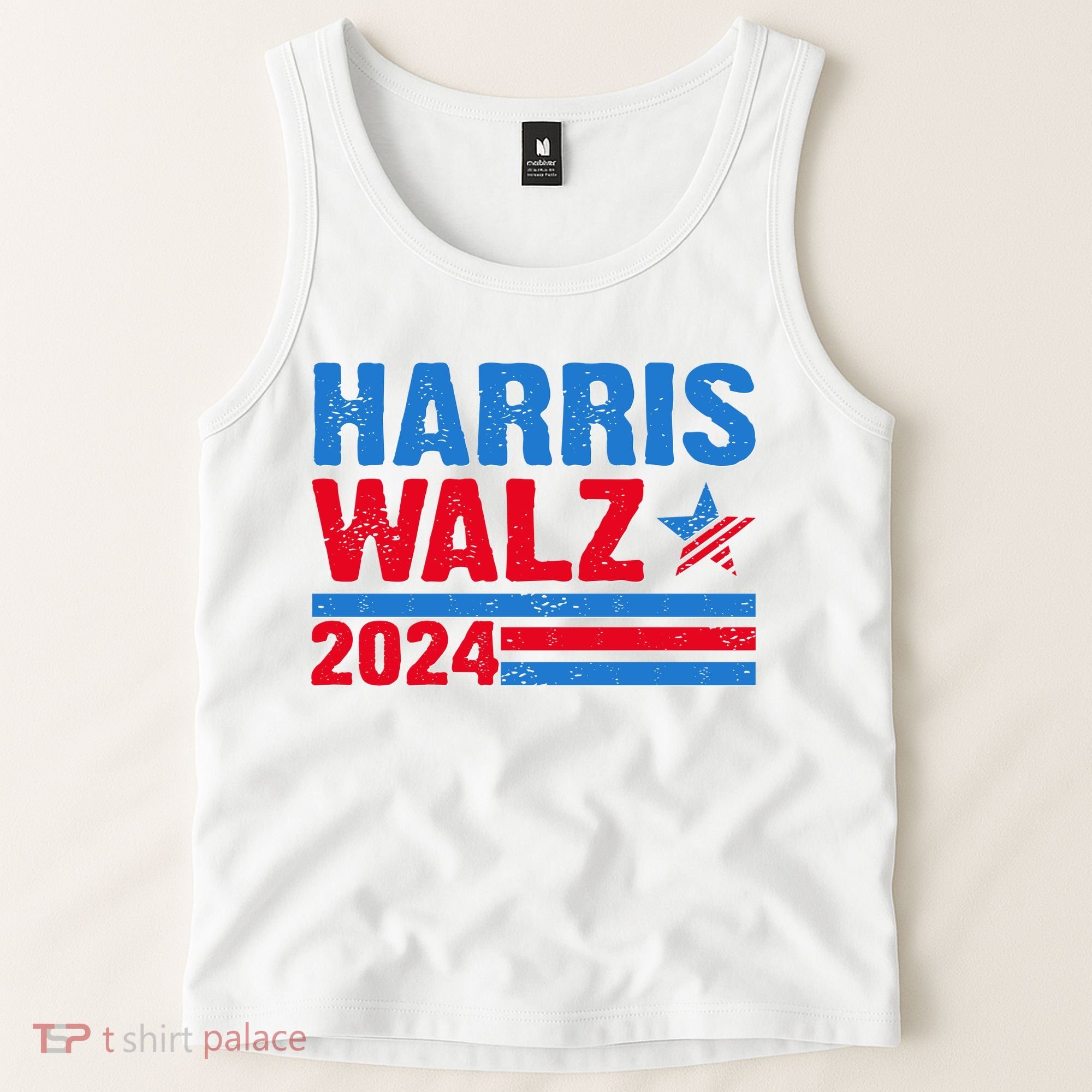 Distressed Vote Kamala Harris Tim Walz 2024 Election Tank Top