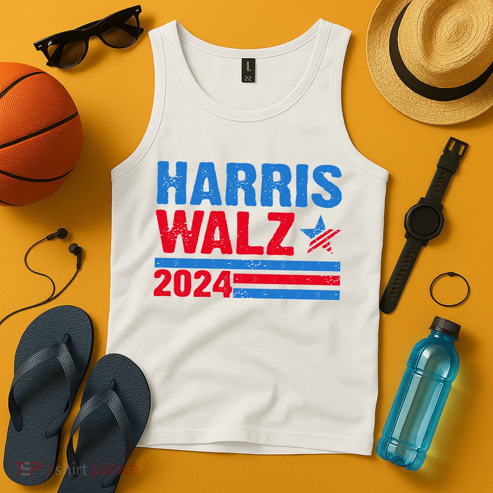 Distressed Vote Kamala Harris Tim Walz 2024 Election Tank Top