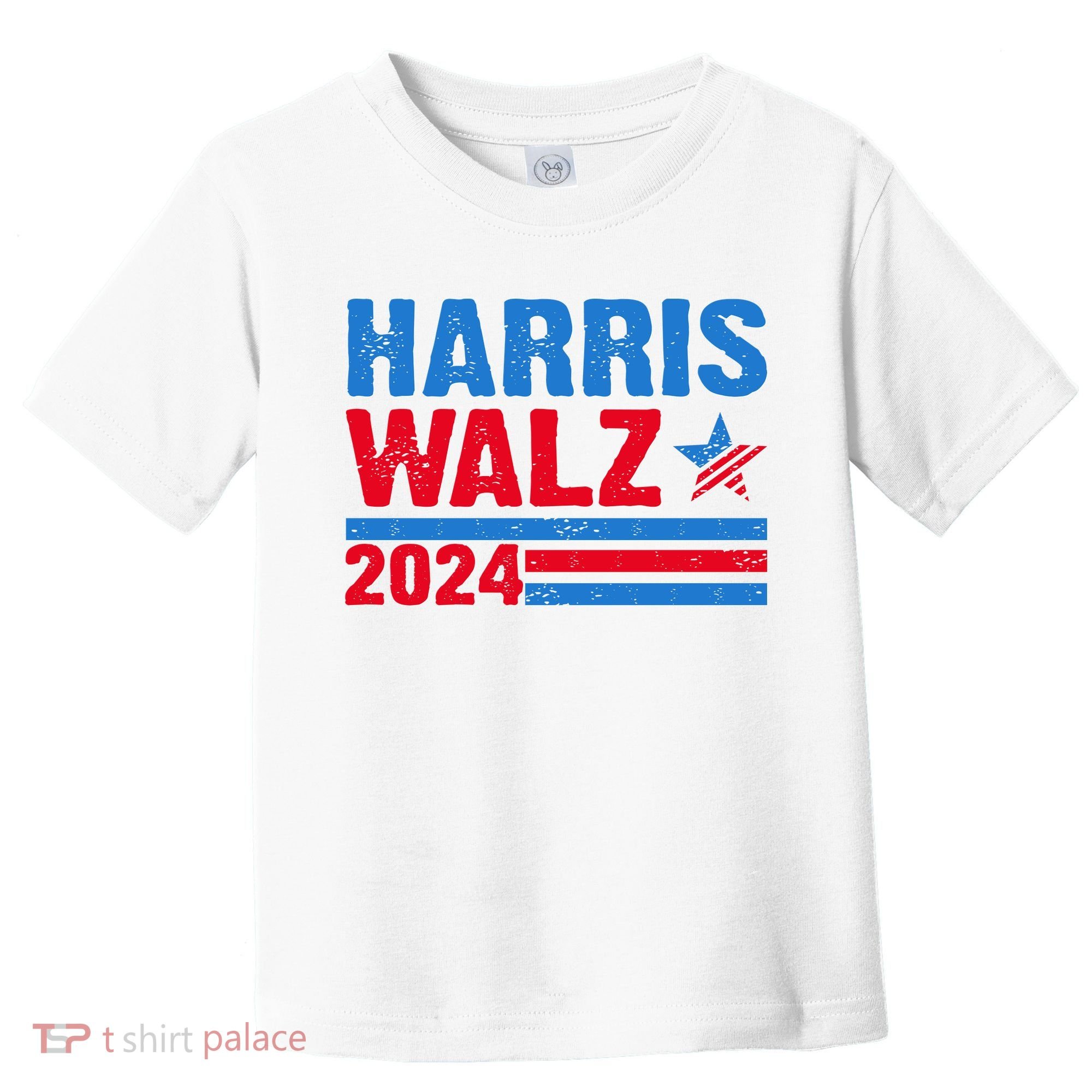 Distressed Vote Kamala Harris Tim Walz 2024 Election Toddler T-Shirt
