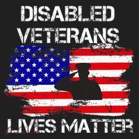 Disabled Veteran Lives Matter American Us Flag Military Women's Sweatshirt thumb 2