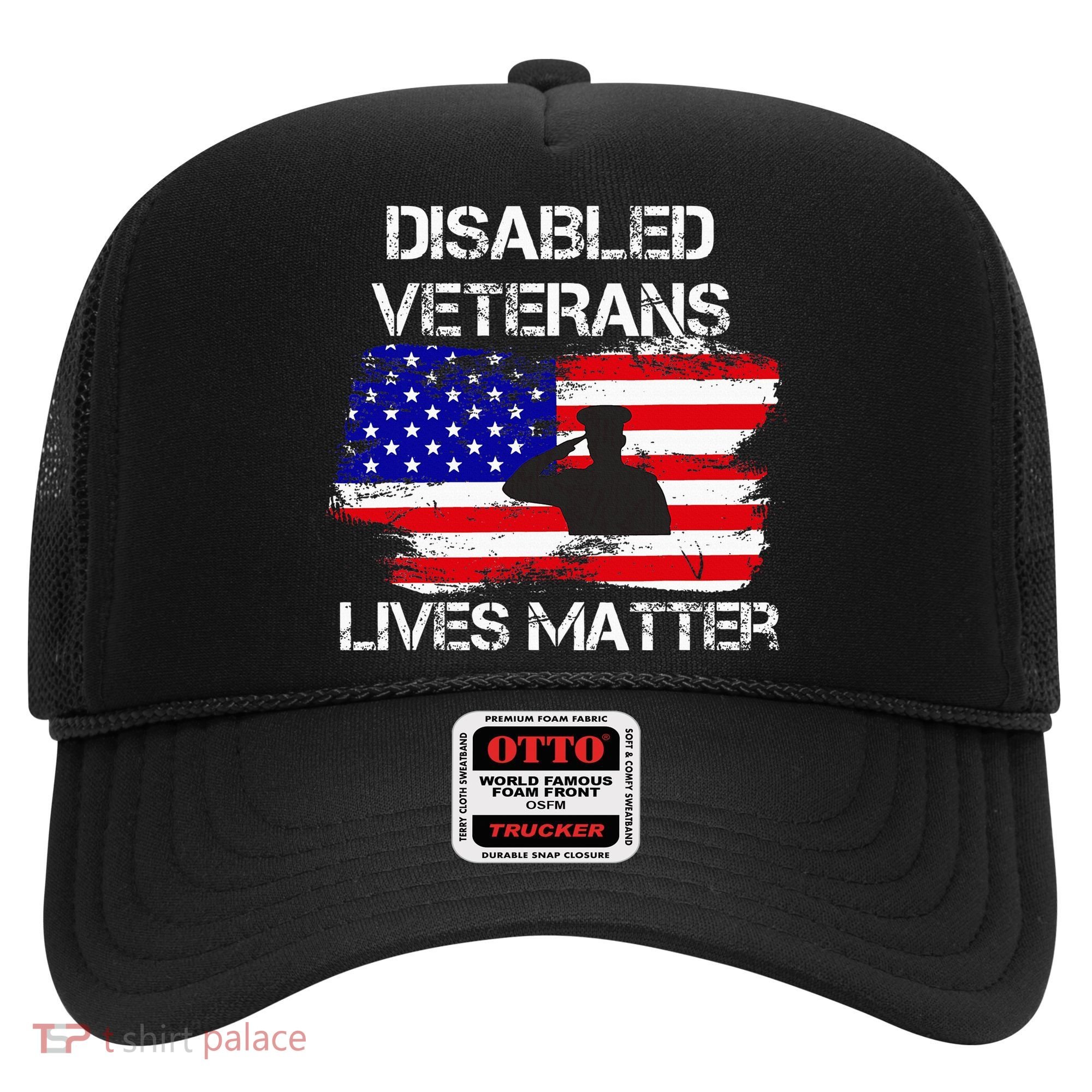 Disabled Veteran Lives Matter American Us Flag Military Hat