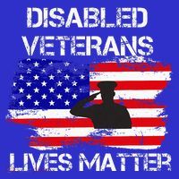 Disabled Veteran Lives Matter American Us Flag Military Women's Tank Top thumb 5