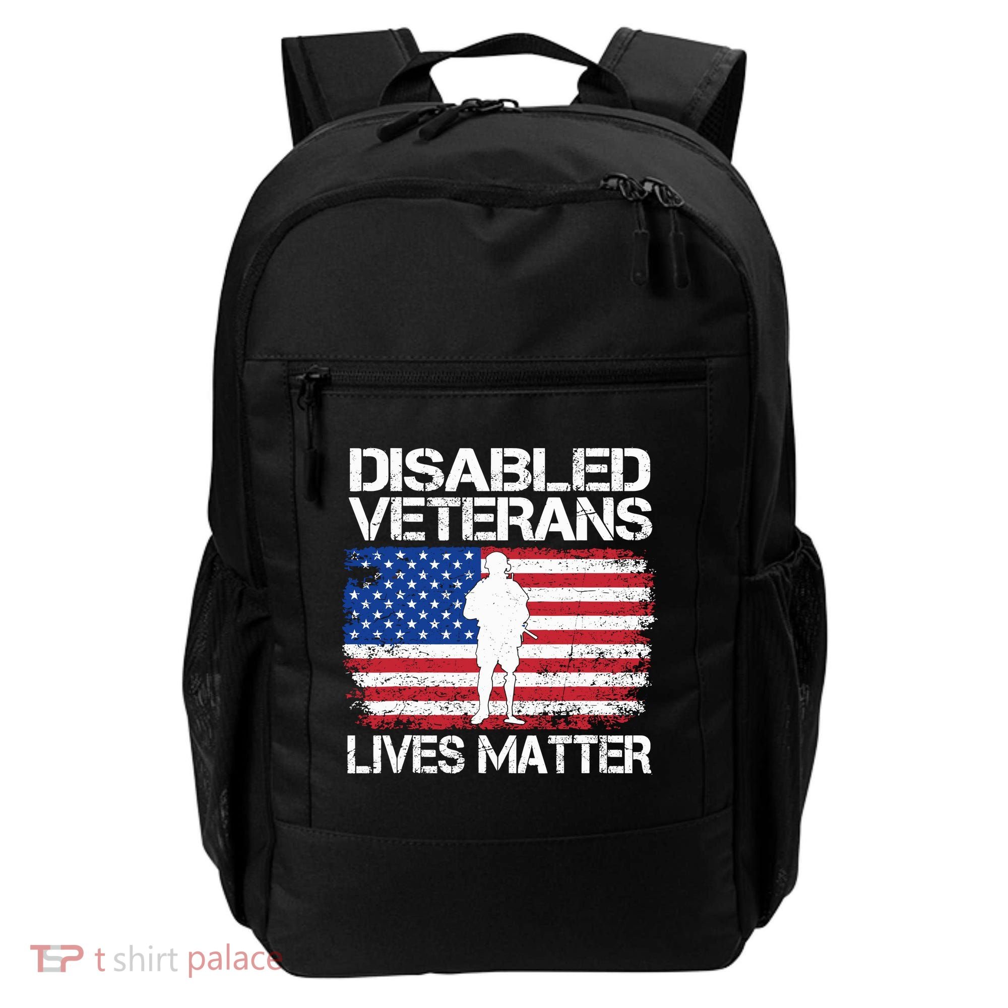 Disabled Veteran Lives Matter Flag American Us Vet Military Backpack