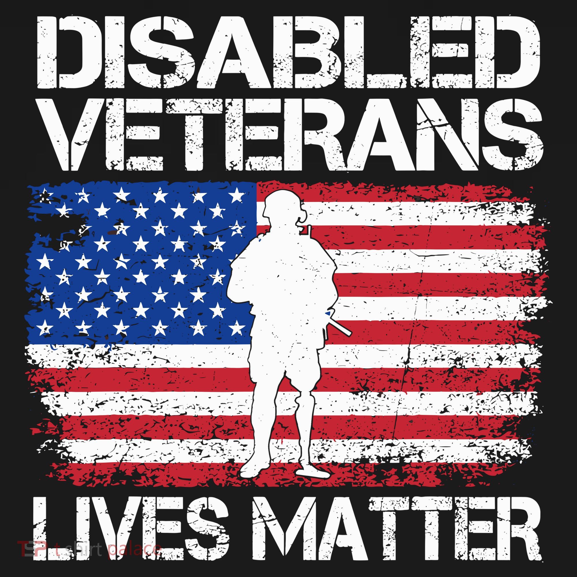 Disabled Veteran Lives Matter Flag American Us Vet Military Ornament