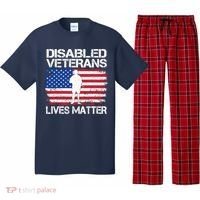 Disabled Veteran Lives Matter Flag American Us Vet Military Pajama Set thumb 0