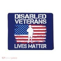 Disabled Veteran Lives Matter Flag American Us Vet Military Mousepad thumb 0