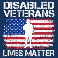 Disabled Veteran Lives Matter Flag American Us Vet Military Women's Tank Top thumb 5