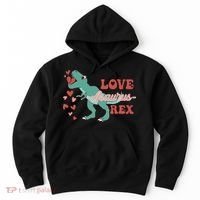 Dinosaur Valentine Love Asaurus Rex Gift For boy Valentine Day Hoodie thumb 0