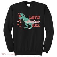 Dinosaur Valentine Love Asaurus Rex Gift For boy Valentine Day Sweatshirt thumb 0