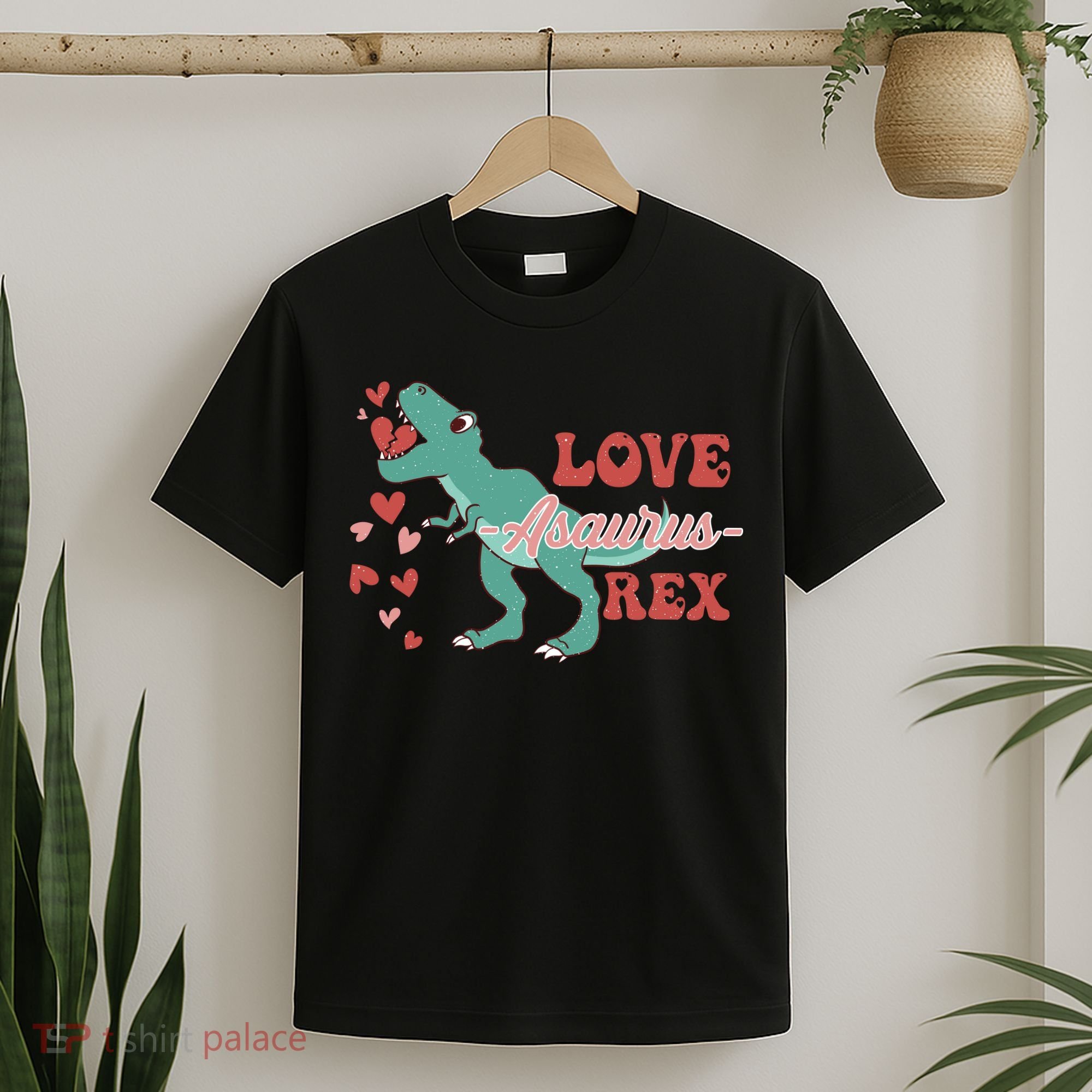 Dinosaur Valentine Love Asaurus Rex Gift For boy Valentine Day T-Shirt