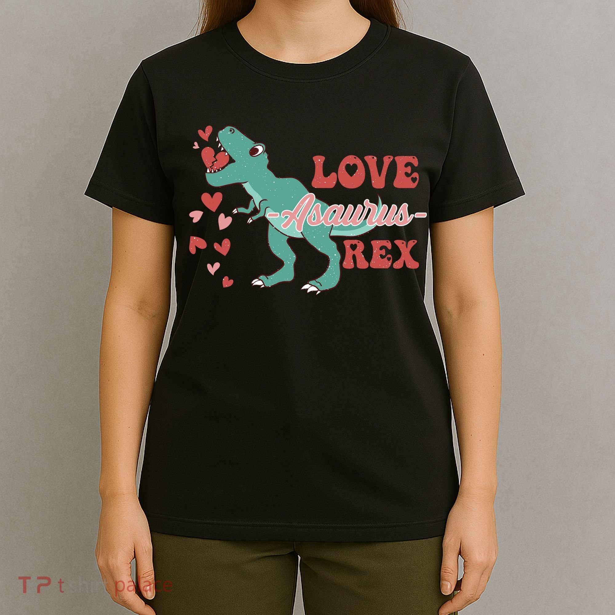 Dinosaur Valentine Love Asaurus Rex Gift For boy Valentine Day T-Shirt