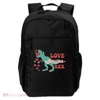 Dinosaur Valentine Love Asaurus Rex Gift For boy Valentine Day Backpack thumb 0