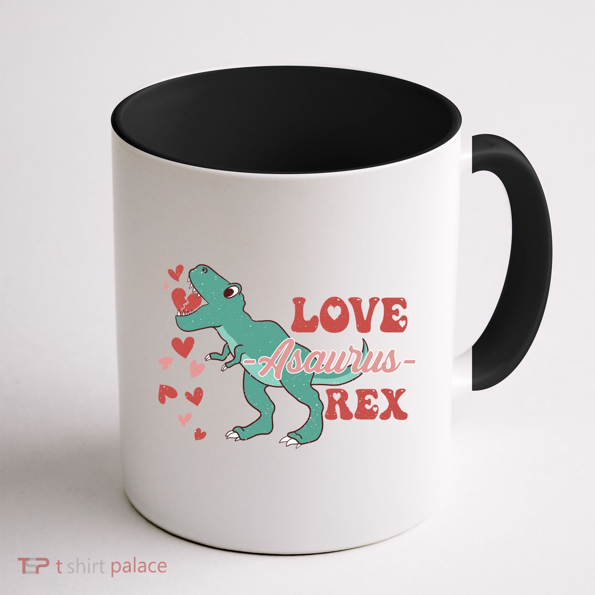 Dinosaur Valentine Love Asaurus Rex Gift For boy Valentine Day Coffee Mug