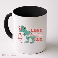 Dinosaur Valentine Love Asaurus Rex Gift For boy Valentine Day Coffee Mug thumb 0