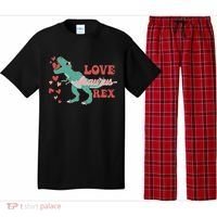 Dinosaur Valentine Love Asaurus Rex Gift For boy Valentine Day Pajama Set thumb 0
