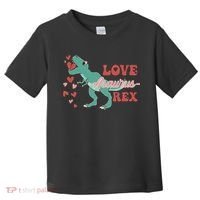 Dinosaur Valentine Love Asaurus Rex Gift For boy Valentine Day Toddler T-Shirt thumb 0
