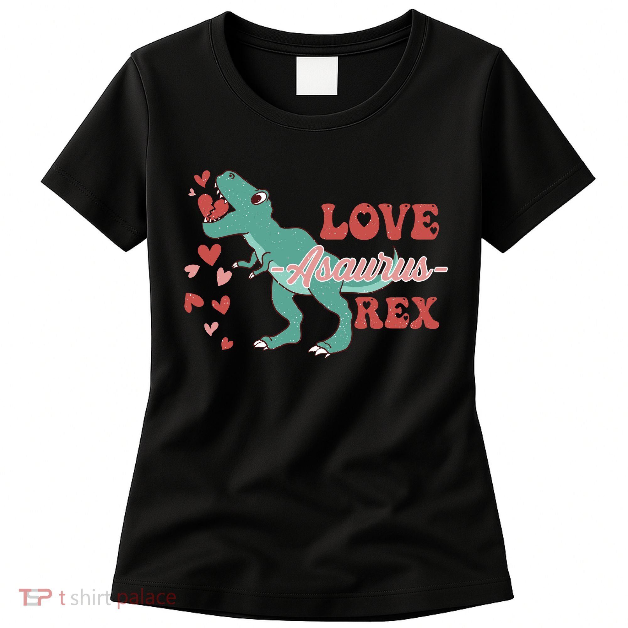 Dinosaur Valentine Love Asaurus Rex Gift For boy Valentine Day Women's T-Shirt