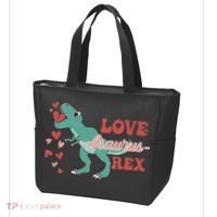 Dinosaur Valentine Love Asaurus Rex Gift For boy Valentine Day Tote Bag thumb 3